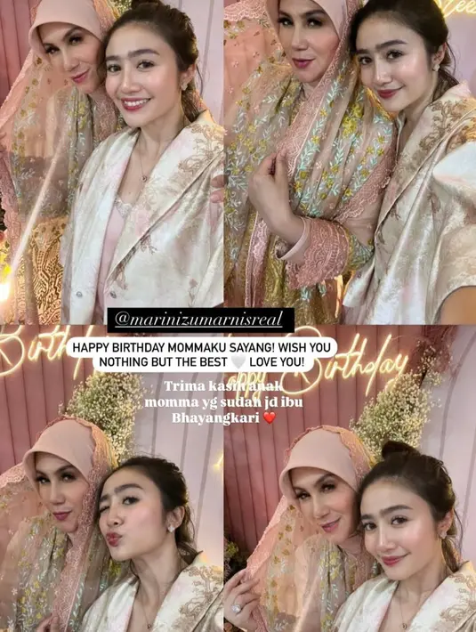 Febby Rastanty tampil elegan dengan long sleeve outerwear berbahan satin berwarna butter, memberikan kesan mewah nan simpel. Tak kalah menarik, Maudy Effrosina memilih kemeja berwarna kuning butter yang dipadukan dengan celana kulot warna cream, menciptakan look yang kasual namun tetap fashionable. [@marinizumarnisreal].