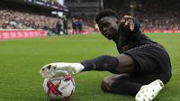 Pemain Arsenal, Bukayo Saka. (AP Photo/Ian Walton)