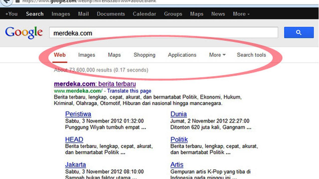 Tampilan side bar Google di Mozilla Firefox baru