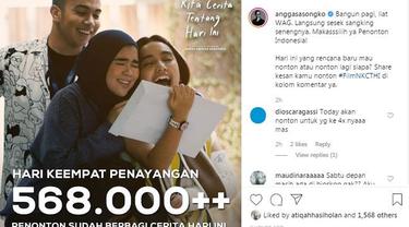 Unggahan Angga Dwimas Sasongko. (Foto: Instagram @anggasasongko)