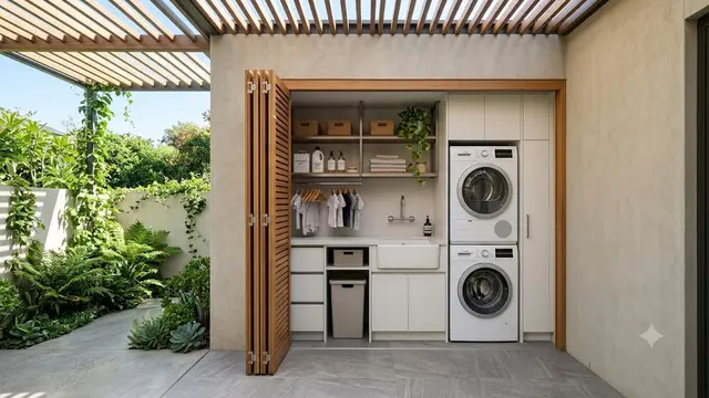 Area Laundry Outdoor yang Bikin Rumah Terasa Lebih Luas