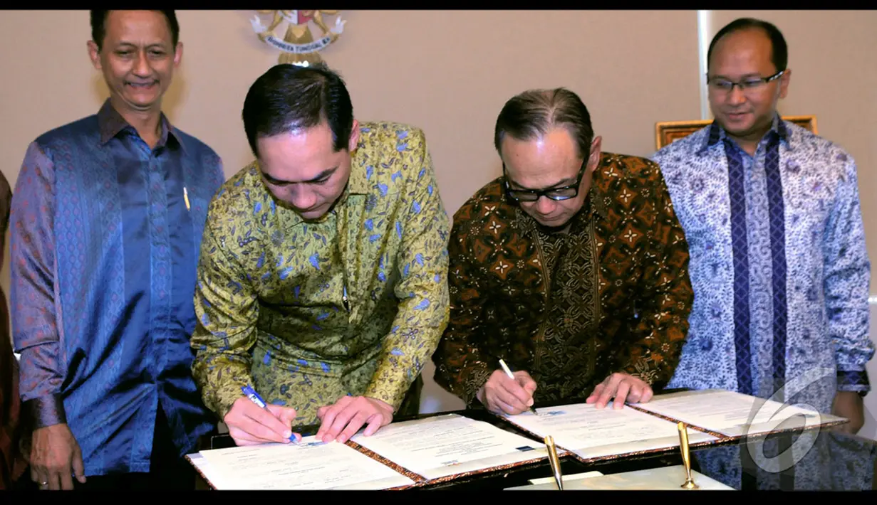 Kemendag dan Kadin bersatu dalam menghadapi perdagangan bebas menghadapi Masyarakat Ekononomi ASEAN (MEA) 2015, Jakarta, Rabu (20/8/2014) (Liputan6.com/Faisal R Syam)