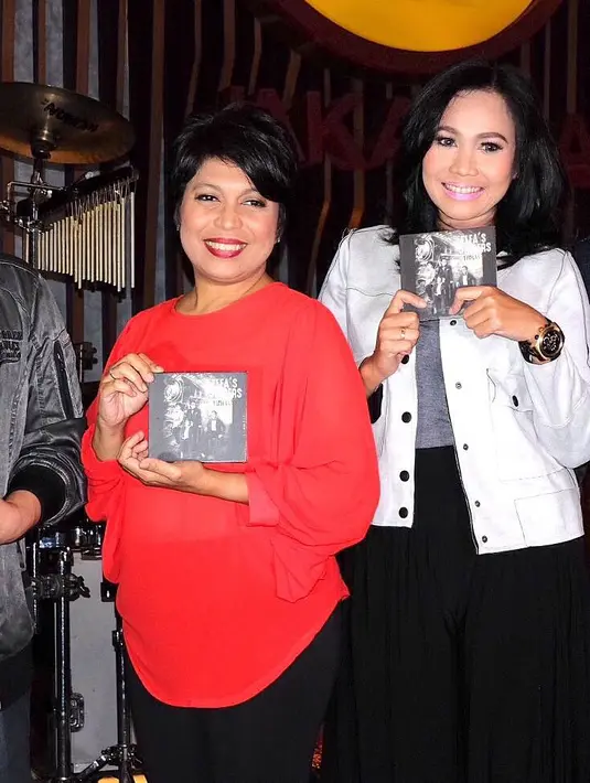 Perjuangan sampai akhirnya tercipta album membuat para personel ini mengaku puas dan bahagia. (Desmond Manullang/Bintang.com)