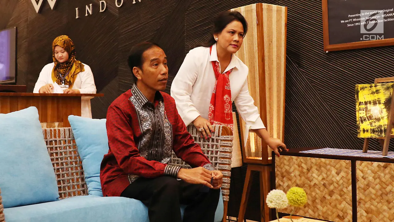Presiden Jokowi dan Ibu Negara Tinjau Trade Expo 2017