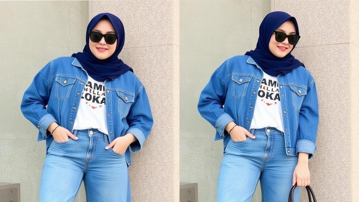 7 Inspirasi Outfit Denim untuk Hijabers, Nyaman dan Tetap Stylish