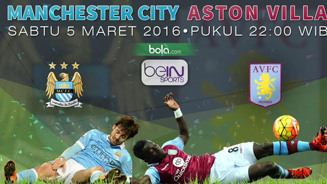 Manchester City vs Aston Villa (Bola.com/Samsul Hadi)