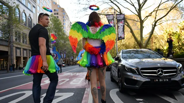 Banjiri Kota Sydney, Ribuan Kaum LGBT Demo Kesetaraan Pernikahan Sejenis