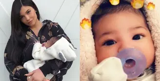 Kylie Jennner megunggah video wajah close-up Stormi Webster untuk pertama kalinya di akun Snapchat dalam bentuk video. (instagram/kyliejenner-instagram/travisscott)