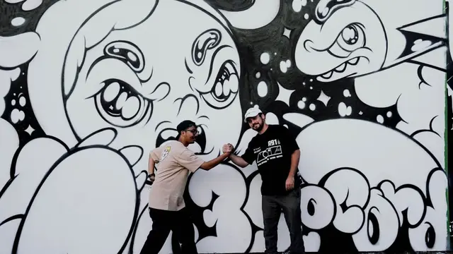 Muklay Pamer Karya Mural di Amerika Serikat. (ist)