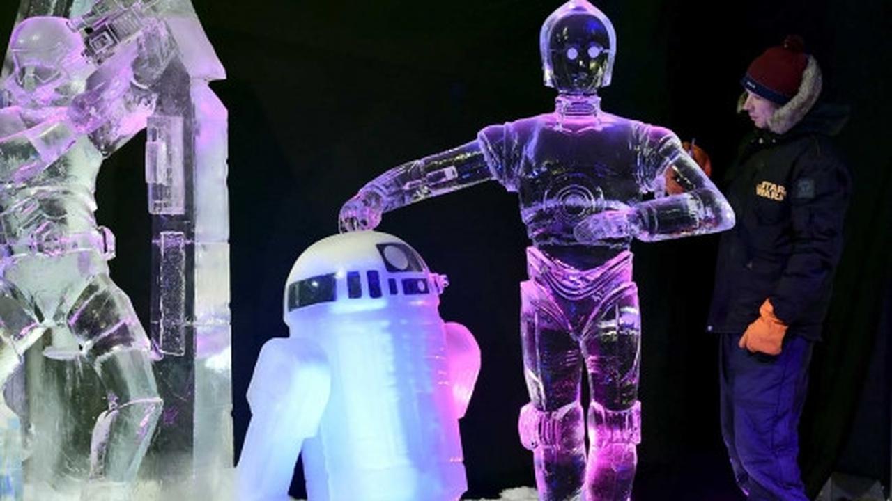 Uniknya para karakter tokoh "Star Wars" terbuat dari es