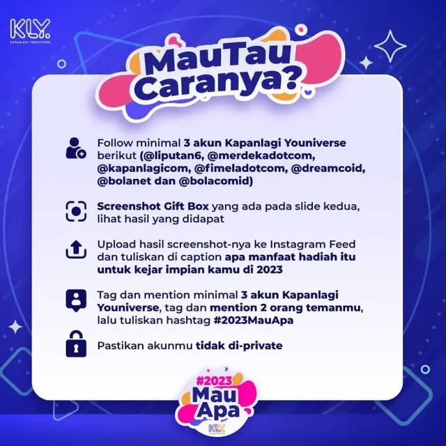 Tahun 2023 Punya Impian Apa? Ikut Kuis Ini untuk Mewujudkannya