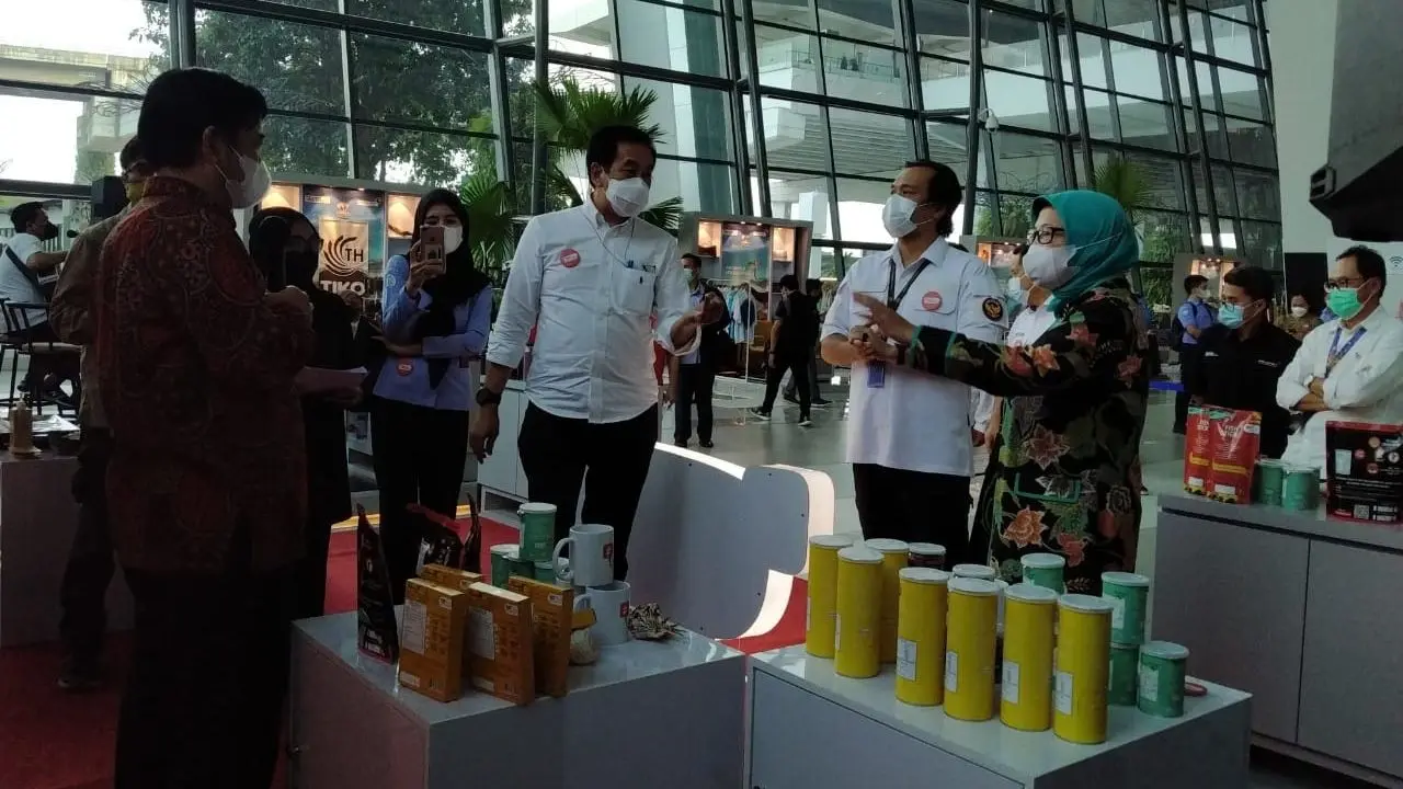Kementerian Kelautan dan Perikanan (KKP) menyiapkan galeri #PasarlautIndonesia di pintu kedatangan Terminal 3 Bandara Internasional Soekarno Hatta.