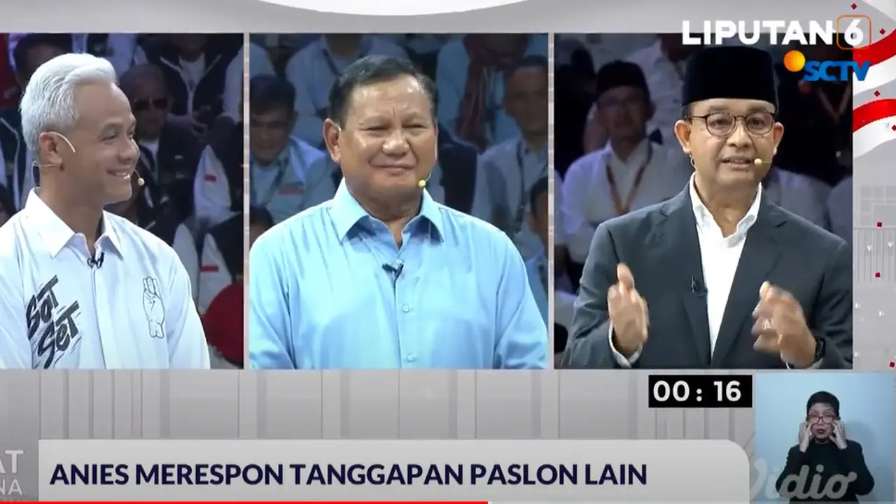 Debat capres pertama hanya ada satu juru bahasa isyarat (JBI).