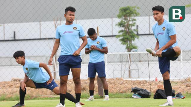SEA Games 2023: Timnas Indonesia U-22 Latihan Jelang Menghadapi Myanmar