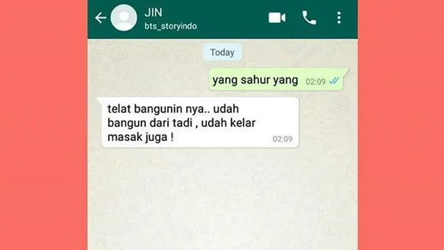5 Chat Kelewat Sahur Puasa Ramadhan Ini Bikin Tepuk Jidat