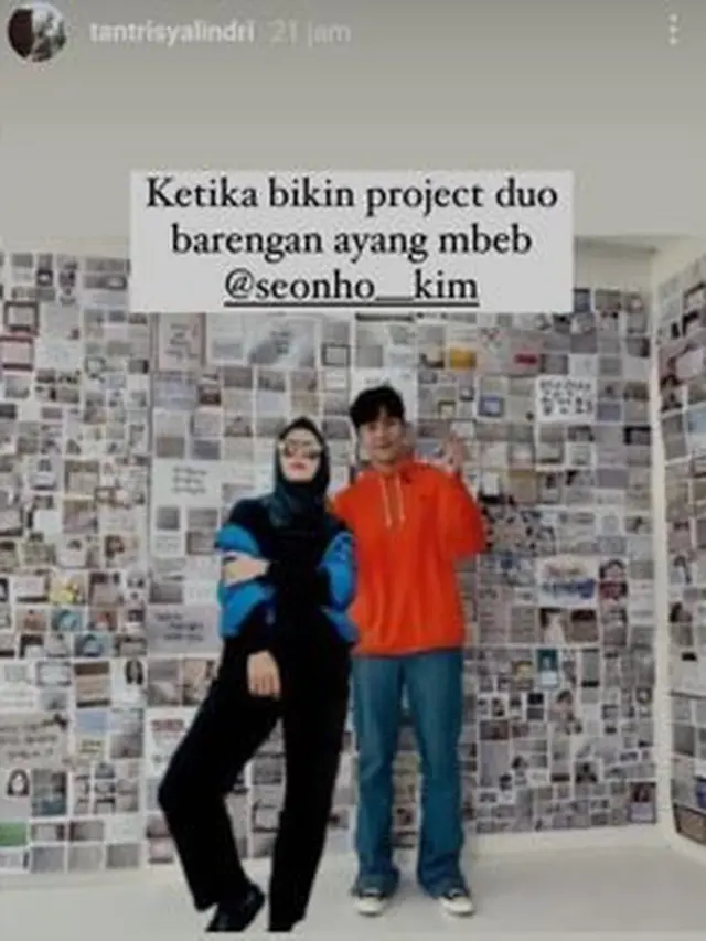 7 Editan Foto Tantri Kotak Bareng Kim Seon Ho Ini Kocak