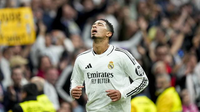 Foto: Ekspresi Lega Jude Bellingham setelah Cetak Gol Pedarana untuk Real Madrid pada Musim Ini