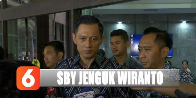 SBY, AHY, dan Ibas Jenguk Wiranto di RSPAD