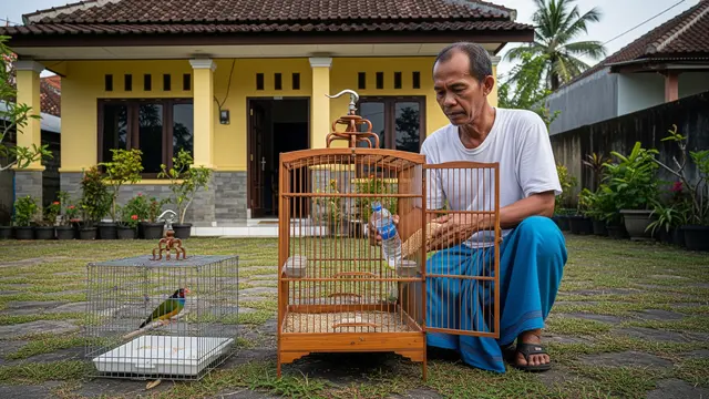 Membersihkan Sangkar Burung Tanpa Membuat Burung Stres