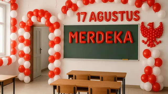 Dekorasi Kelas 17 Agustus yang Unik dan Mudah