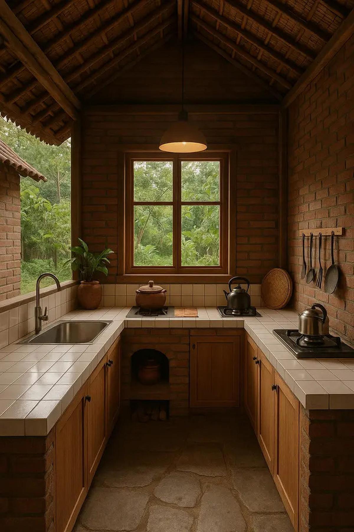 7 Model Dapur Belakang Rumah di Kampung yang Sederhana Tapi Elegan