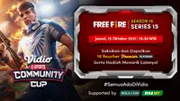 Jadwal dan Live Streaming Vidio Community Cup Season 15 Free Fire Series 15, Jumat 15 Oktober 2021.