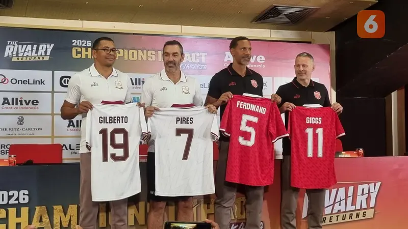 Top 3 Berita Bola: Jakarta Diserbu Legenda Manchester United dan Arsenal