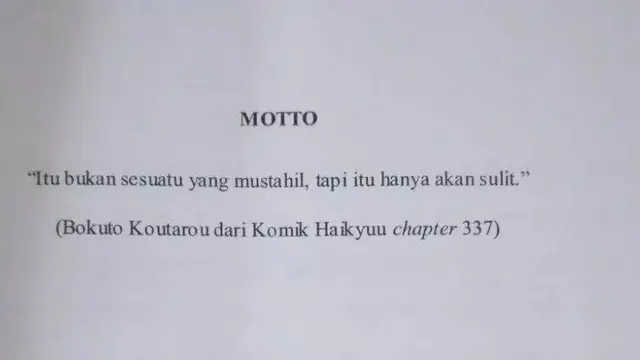 10 Potret Motto Hidup Kocak dalam Skripsi Ini Nyeleneh, Bikin Dosen Tepuk Jidat