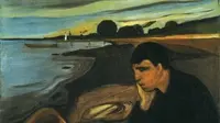 Lukisan Melancholy oleh Edvard Munch . (Foto: The Dolphin Gallery)