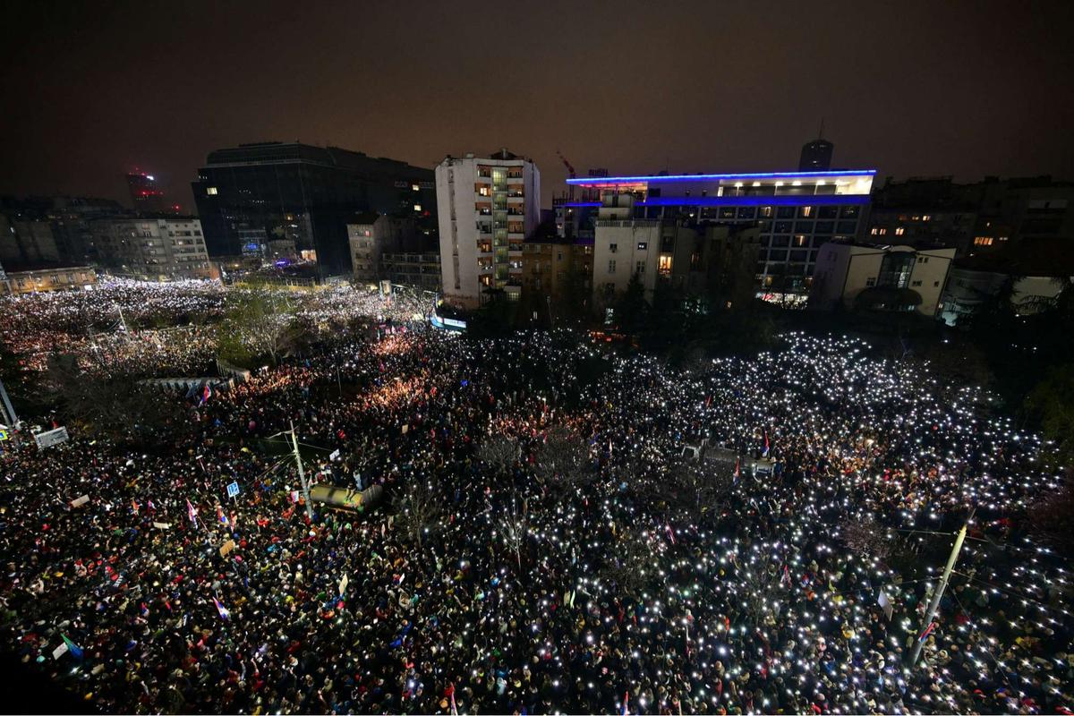 Demo Antikorupsi Terbesar Guncang Serbia