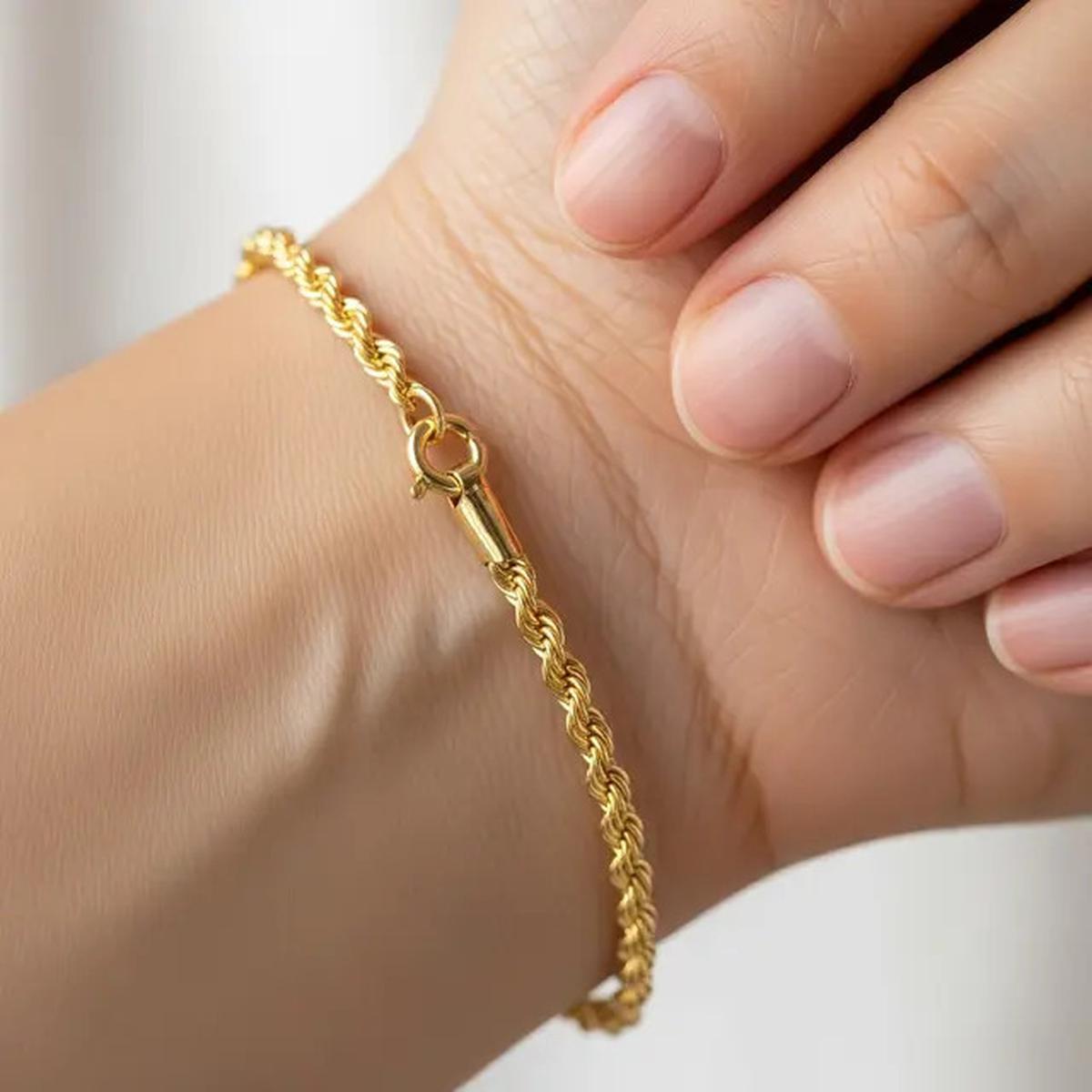 8 Model Gelang Rantai 2 Gram Polos yang Kecil tapi Berkilau Cantik
