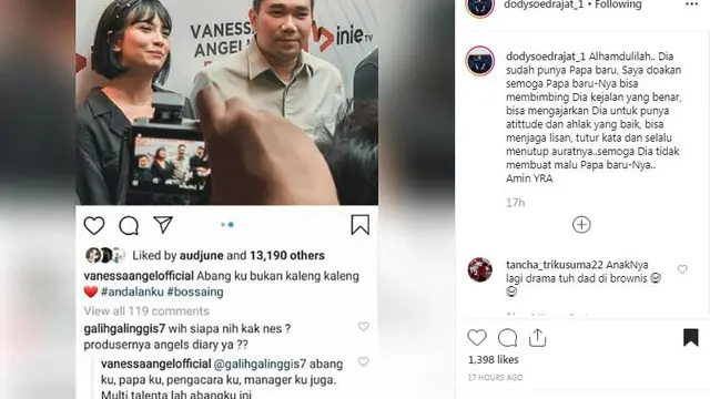 Unggahan Ayah Vanessa Angel