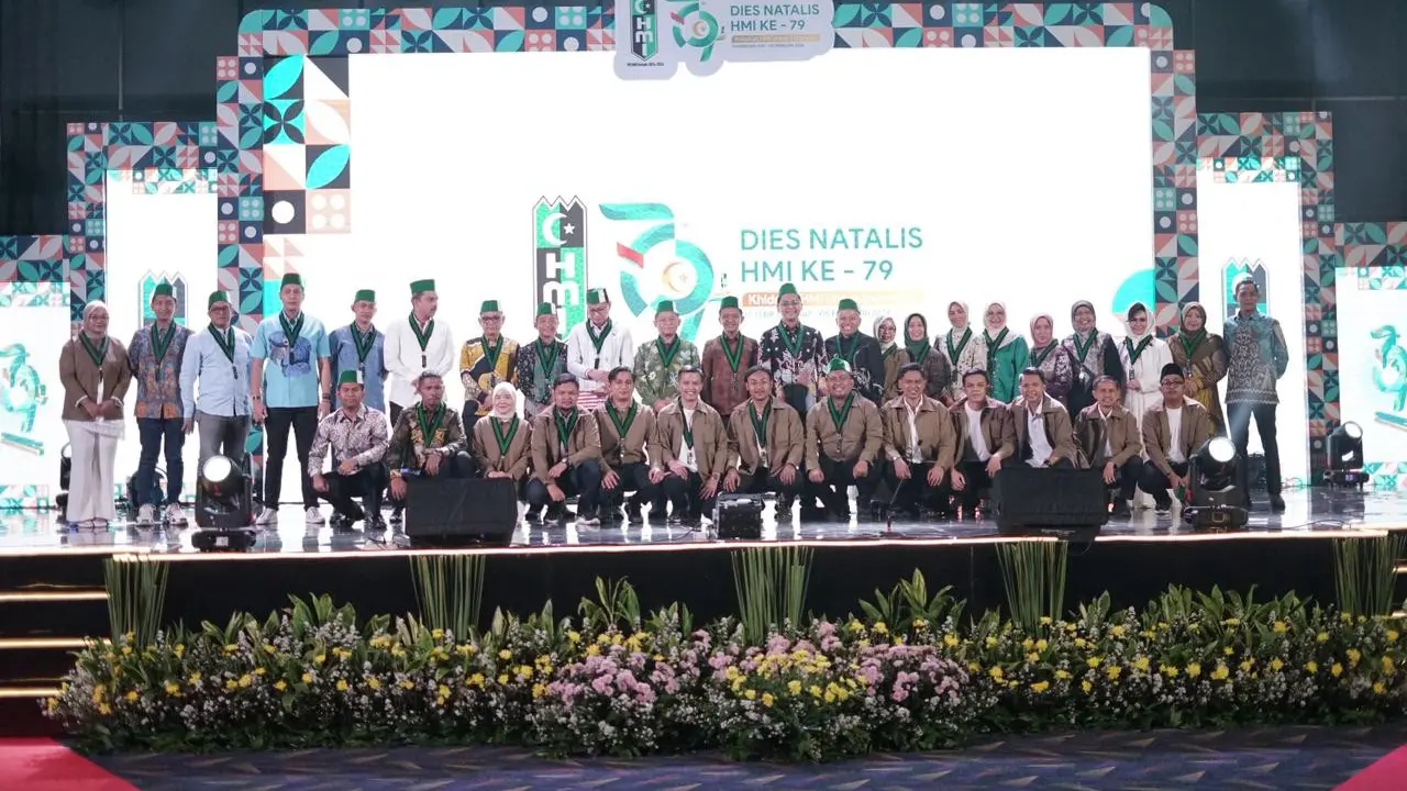 HMI Rayakan Dies Natalis ke-79 di BRP SMESCO Convention Hall, Kementerian UMKM, Jakarta.