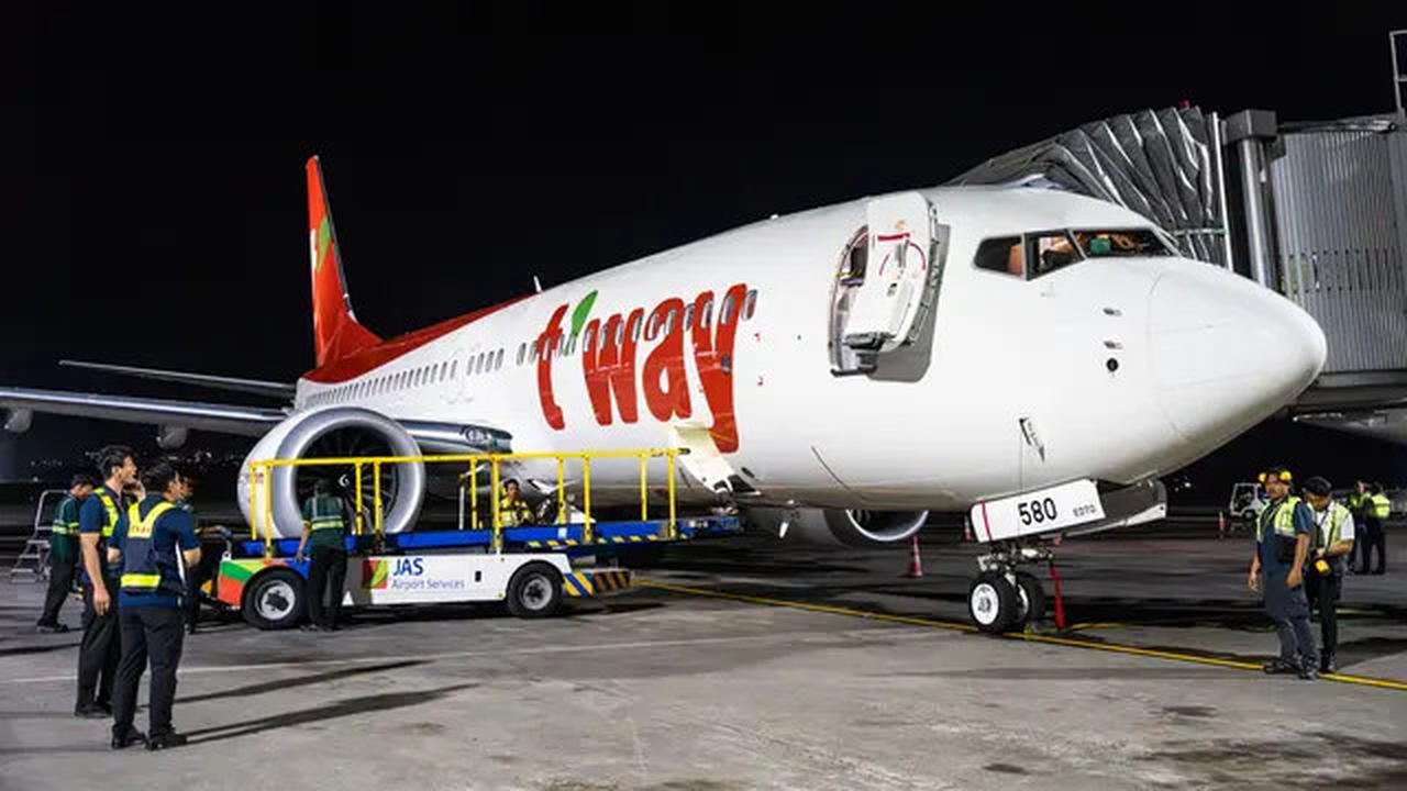JAS Airport Services Sambut Kembali T'way Air di Bali, Buka Rute Cheongju--Denpasar