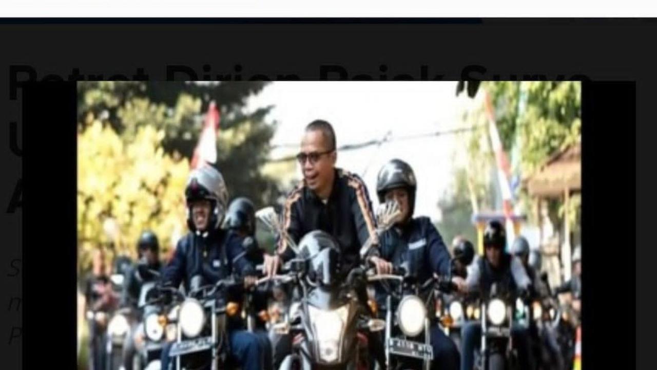 Foto Dirjen Pajak mengendarai Moge bersama klub BlastingRijder DJP