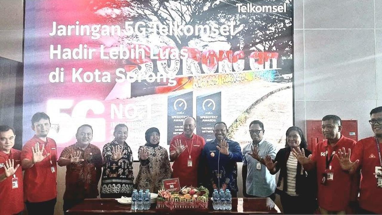Wow, Telkomsel Hadirkan Jaringan 5G Pertama di Sorong! Pemprov Papua Barat Daya Apresiasi Peningkatan Konektivitas Digital