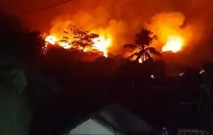 Gunung Geulis Sukabumi Terbakar, Api Mengarah ke Permukiman