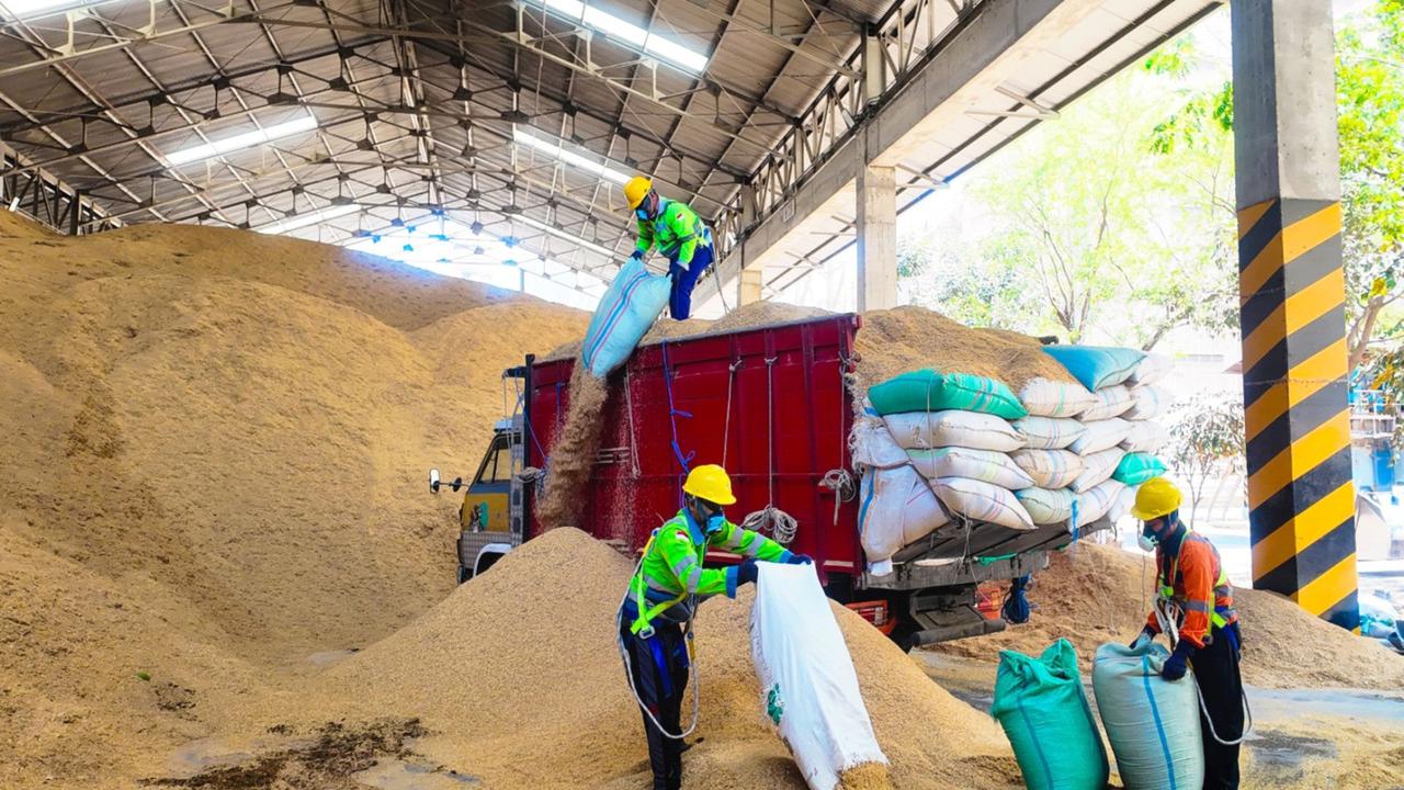 SIG Bakar 400 Ton Sekam Padi per Hari untuk Gantikan Batu Bara