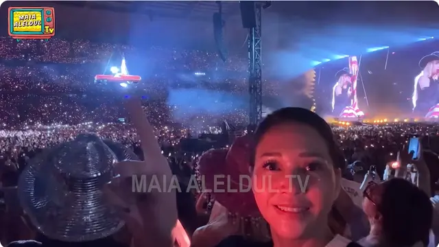 6 Potret Maia Estianty Nonton Konser Beyonce di Paris, Hadiah dari Irwan Mussry