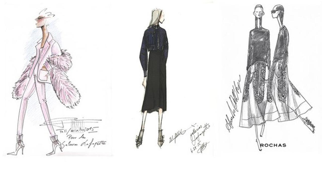 Galeries Lafayette - Fashion Sketches Auction 0915