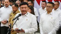 Menko Polkam Budi Gunawan saat memberikan keterangan pers di Kantor Menko Polkam. (Istimewa)