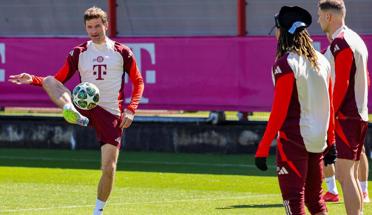 Pertemuan terakhir antara Bayern Munchen dan Inter Milan tersaji pada 2022 lalu. Ketika itu, Bayern tampil superior. Die Roten dua kali menang dengan skor 2-0 atas Inter, baik pada laga kandang maupun tandang. (Alexandra BEIER/AFP)