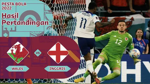 MOTION GRAFIS: Data dan Statistik Laga Wales Vs Inggris di Piala Dunia 2022
