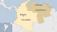 Perbatasan antara Kolombia dan Venezuela. (BBC)