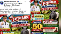 Sayembara Tangkap Tapir Hidup, Hadiah Rp 50 Juta