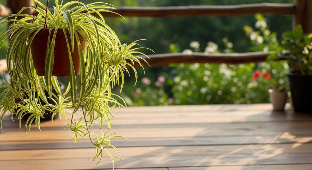 Tanaman Spider Plant/AI Generated