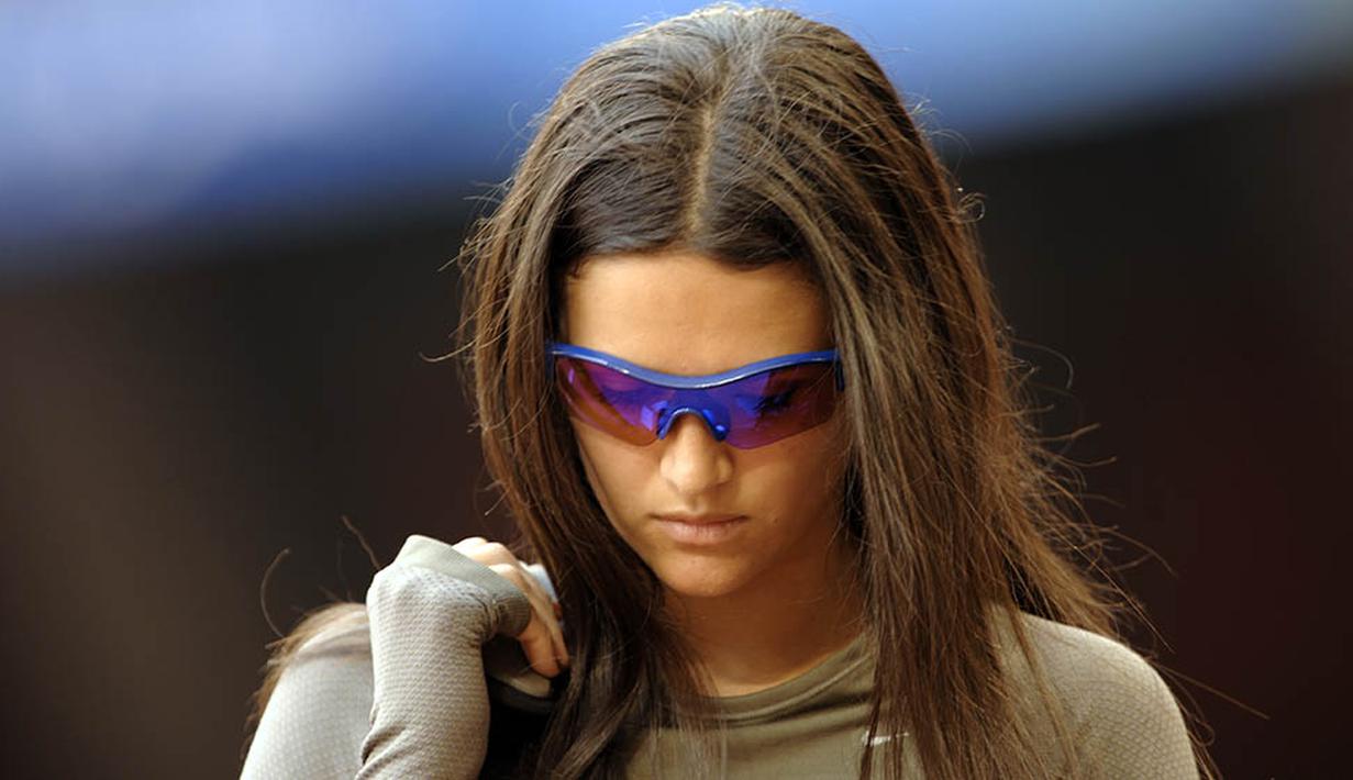 Rekor pribadi lemparan Leryn Franco sekaligus menjadi rekor bagi negaranya Paraguay. (AFP/Olivier Morin)