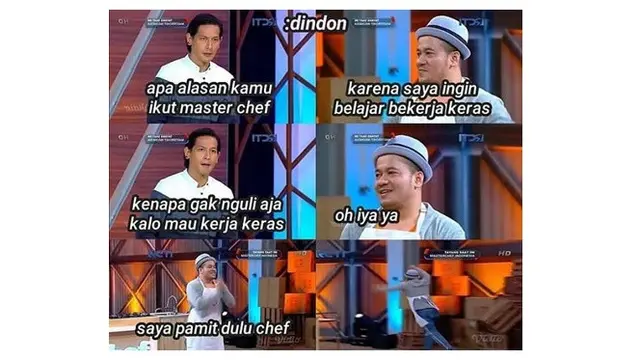 Meme Kocak Alasan Ikut MasterChef Ini Bikin Ketawa Ngakak