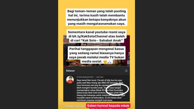 Unggahan Kak Seto
