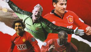 Manchester United - Mantan Pemain MU : Peter Schmeichel, Andrei Kanchelskis, Andy Cole, Carlos Tevez (Bola.com/Adreanus Titus)